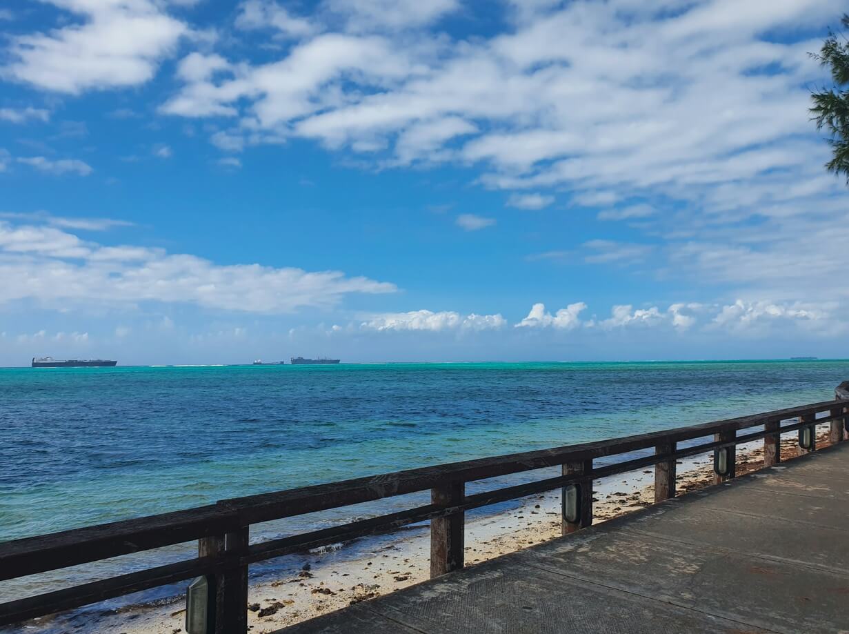 사이판 해변길에서 찍은 사진