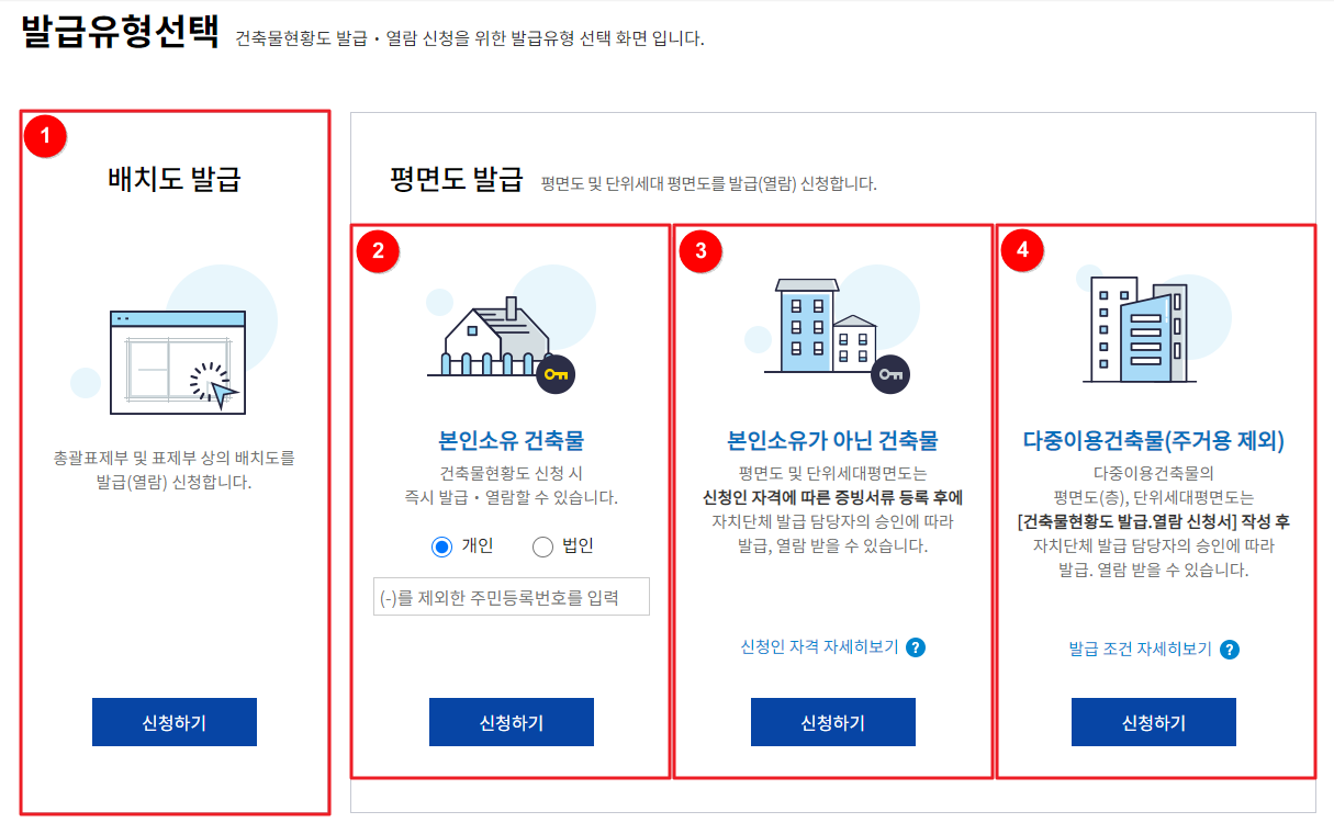 건축물대장 무료열람 민원24 세움터 6