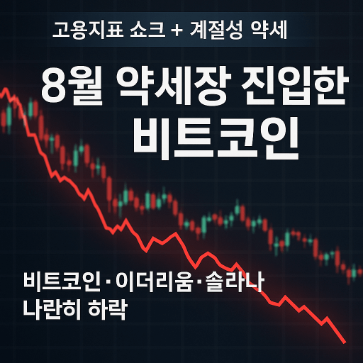 고용지표 충격에 휘청인 비트코인, 8월 약세장의 역사 반복되나?