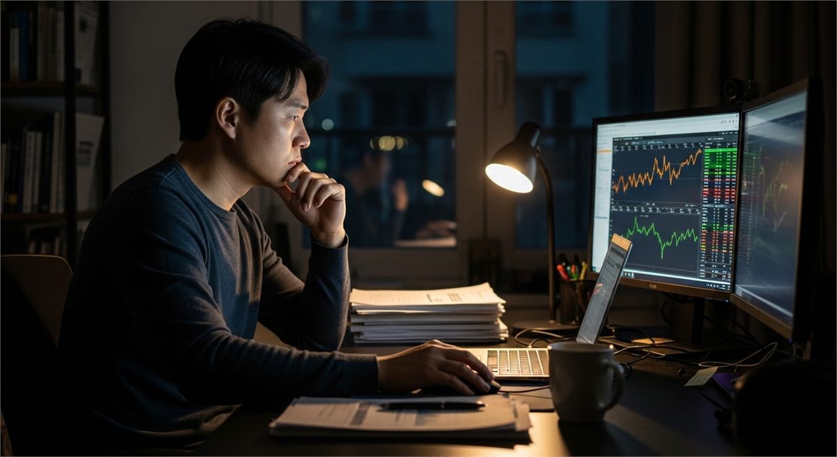 청약 전 리스크를 검토하는 투자자 모습 