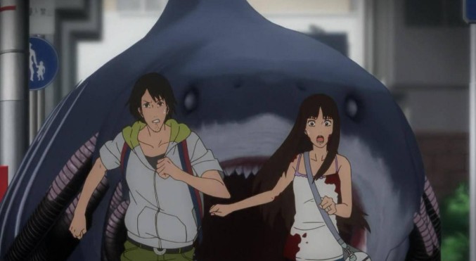 공포의 물고기 애니메이션 장면