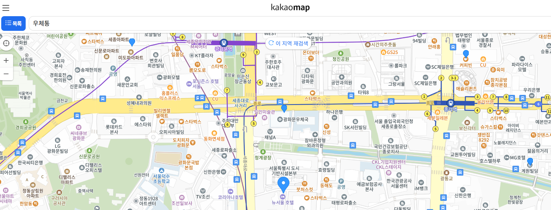 3. 다음 지도에서 우체통 찾는 방법