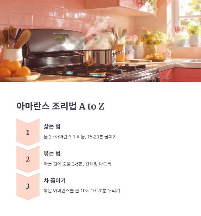아마란스 익히기 A to Z: 삶는 법과 볶는 법