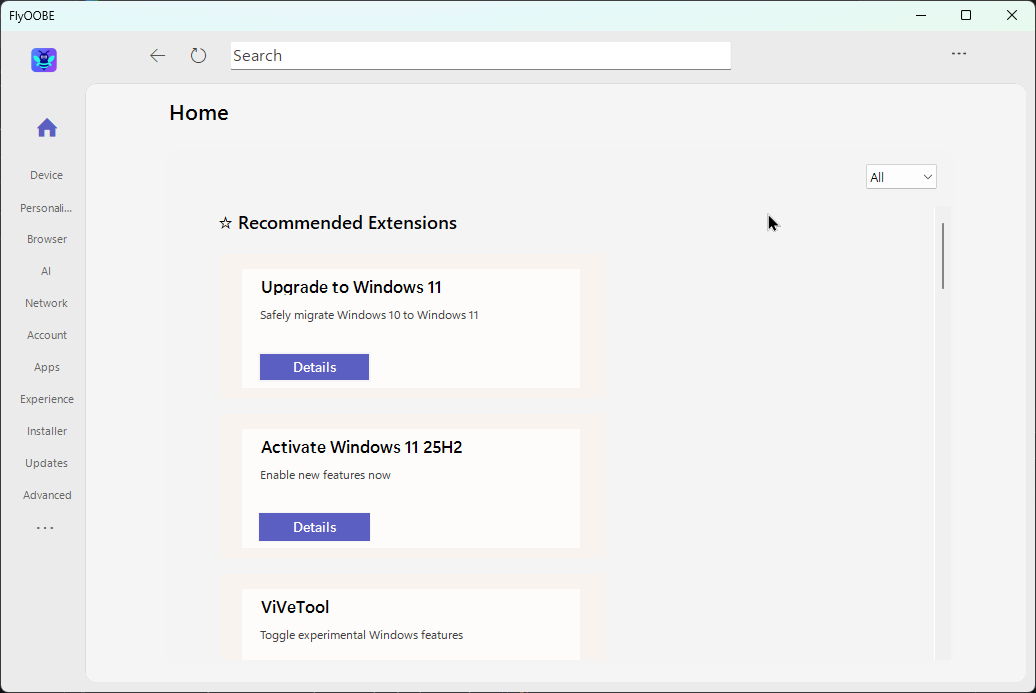윈도우11 숨겨진 기능을 쉽게 활성화 할수 있는 FlyOOBE2