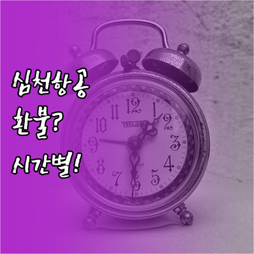 심천항공 예약 변경 및 환불 규정 시..