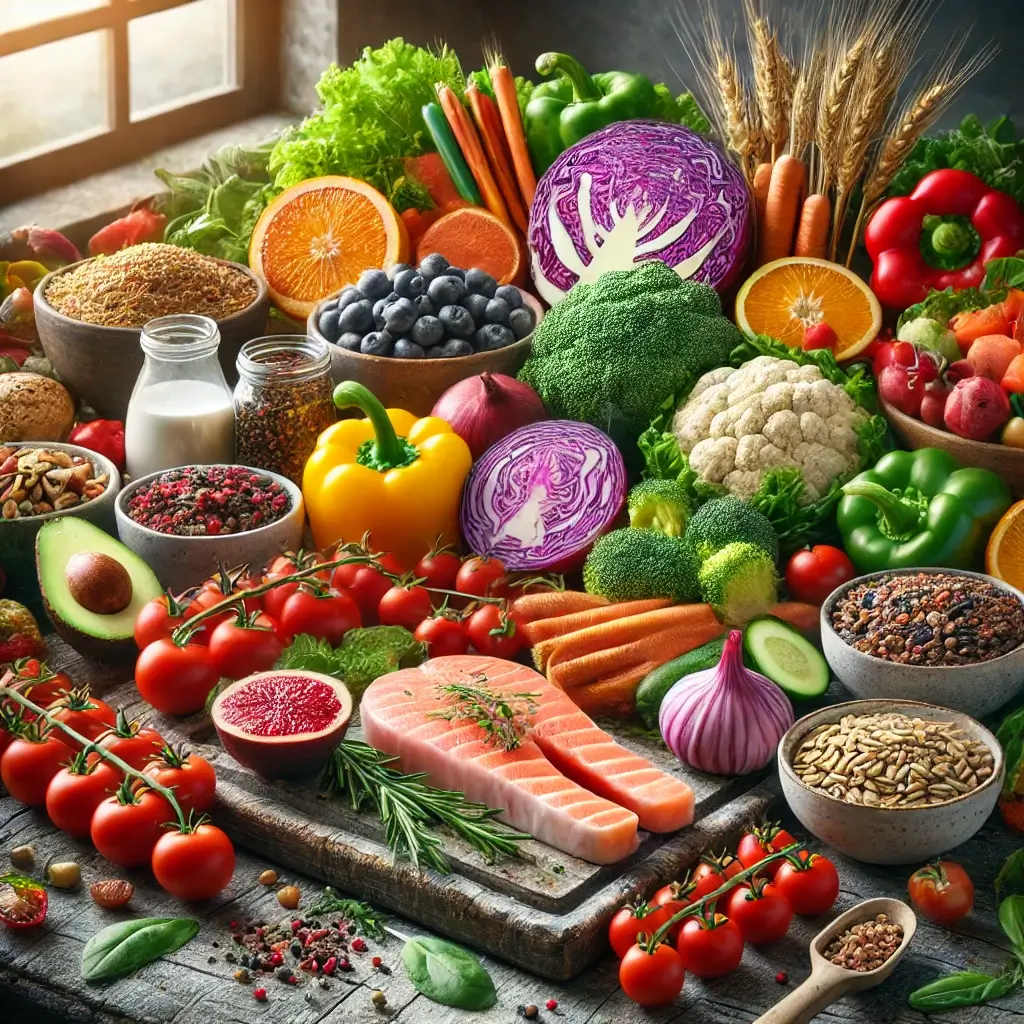 몸에 좋은 토마토 파프리카 양배추 등 신선한 채소