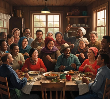 좁은집에 모여있는 인간