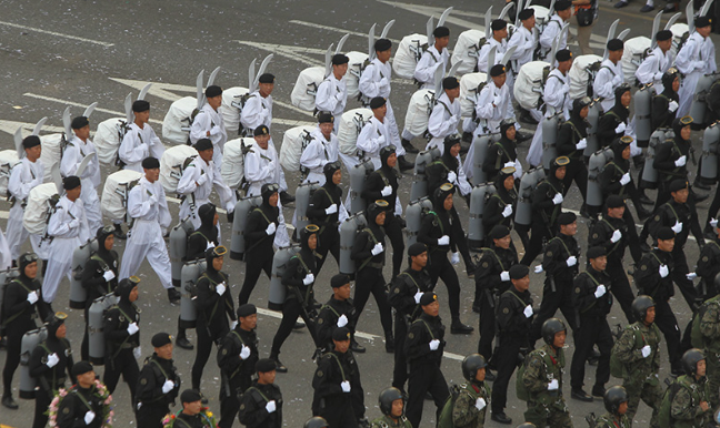 대한민국 국군의날 특전사 모습