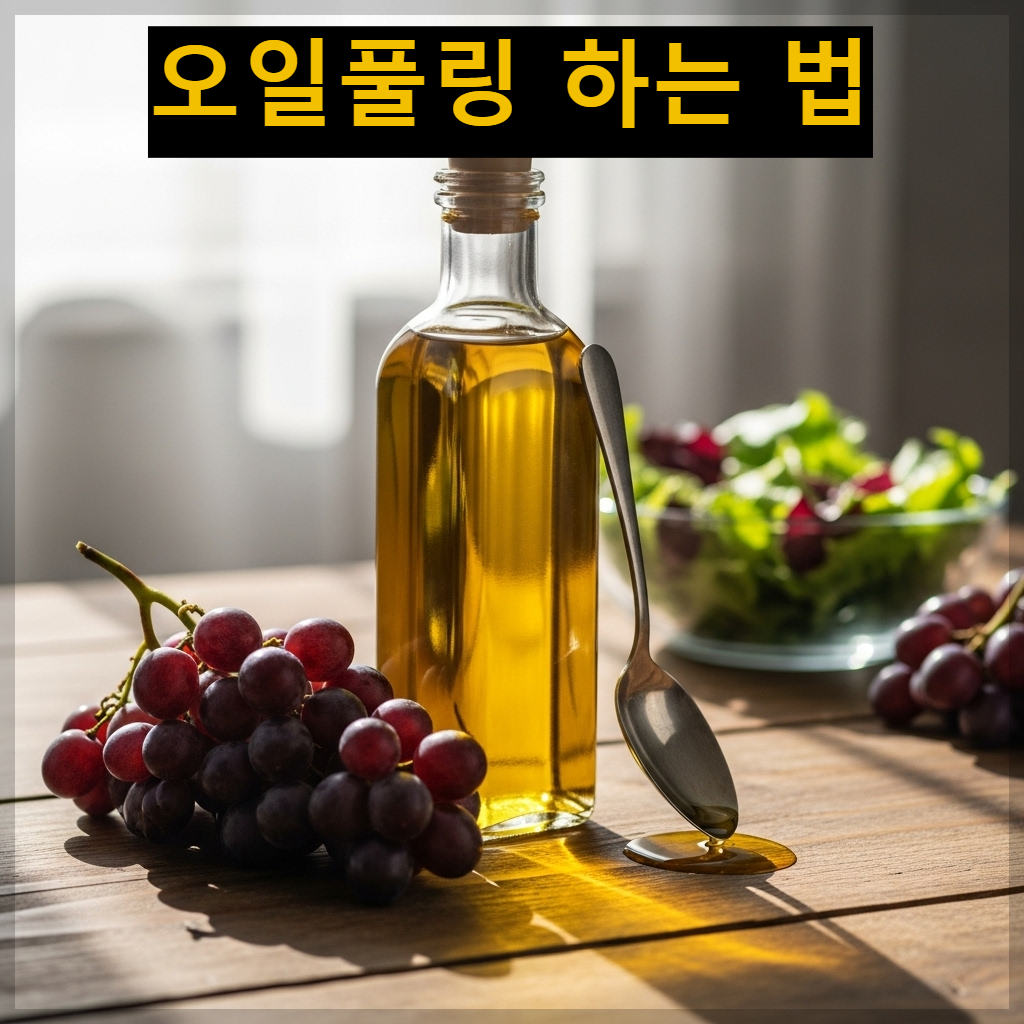 혈관 건강과 피부 미용에 좋은 포도씨유와 신선한 포도 이미지