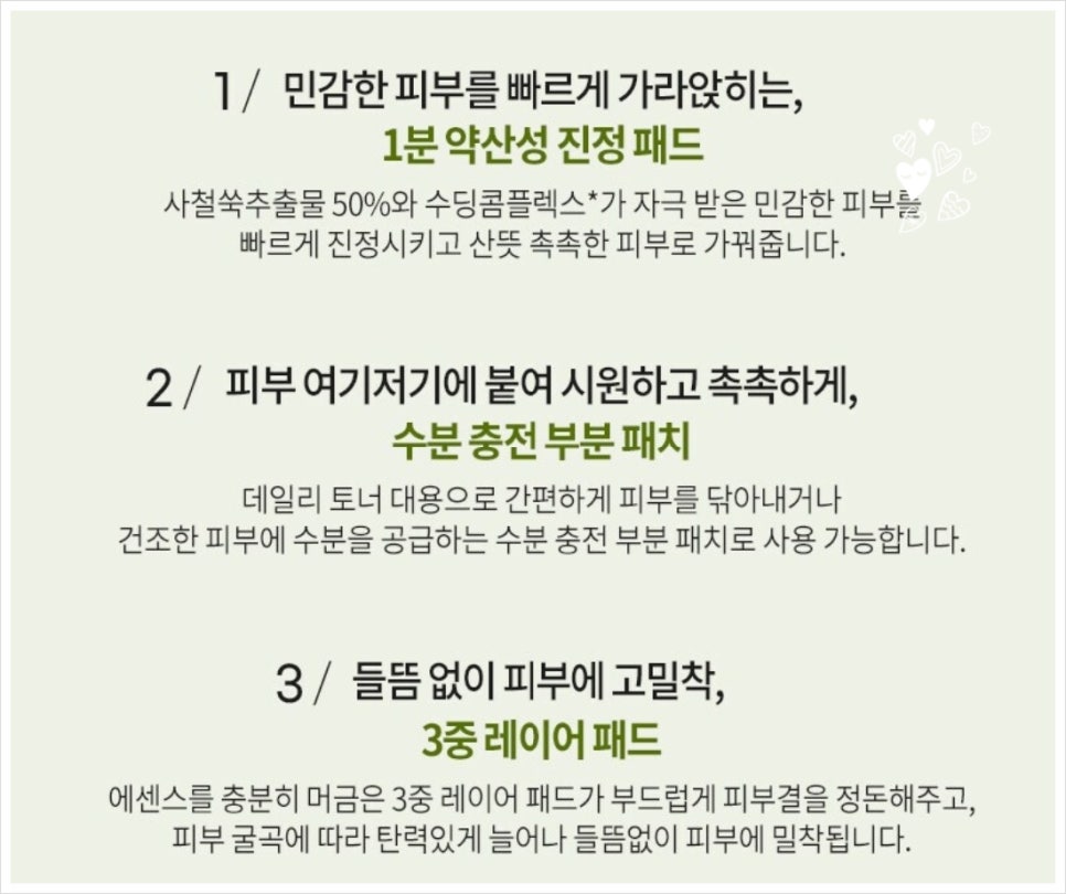 브링그린 사철쑥 토너패드