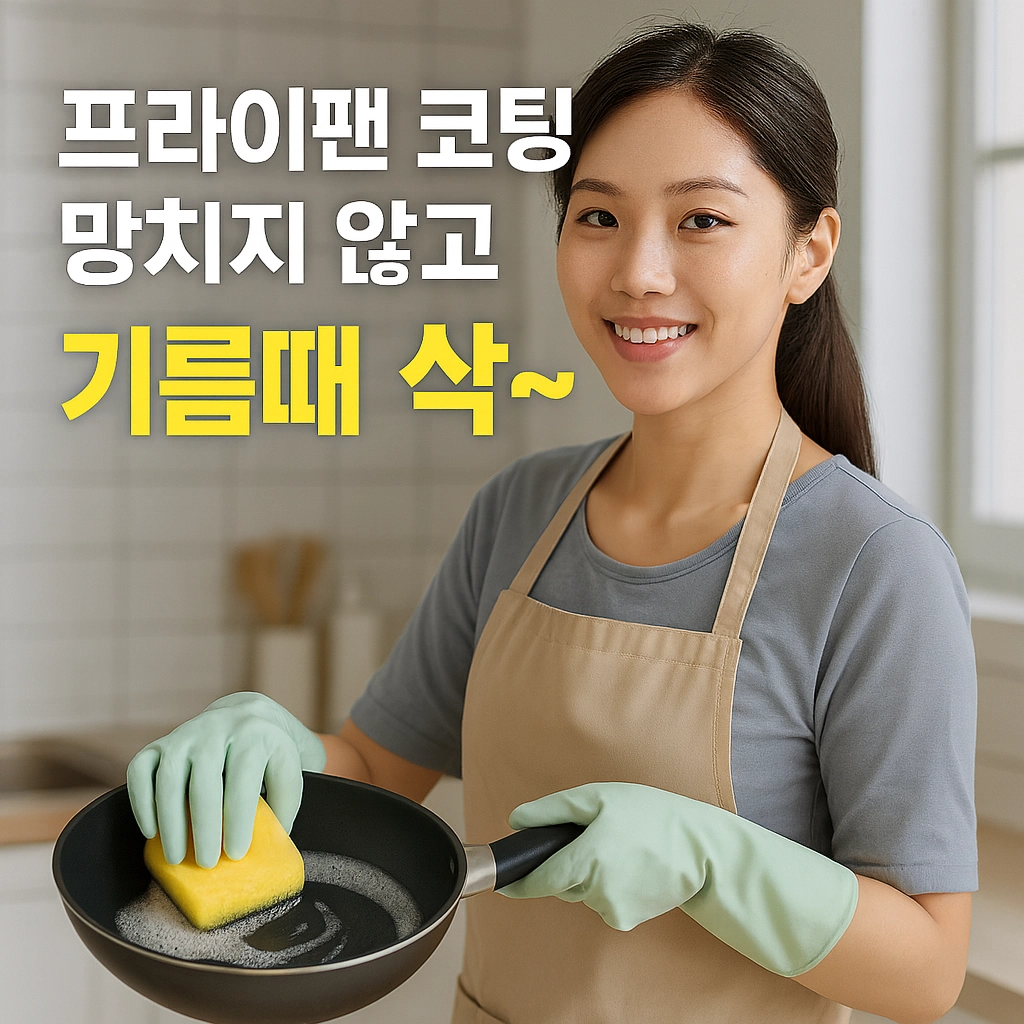 코팅 손상 없이 오래된 프라이팬 새것처럼 만드는 법