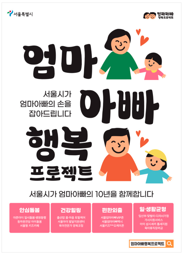 서울시 육아휴직장려금 신청대상, 신청방법