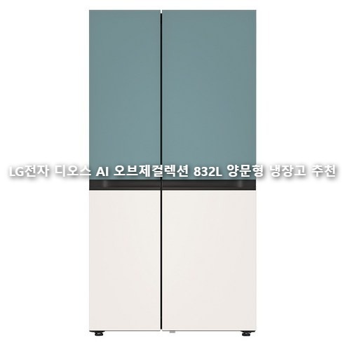 LG전자 디오스 AI 오브제컬렉션 832L 양문형 냉장고 방문설치