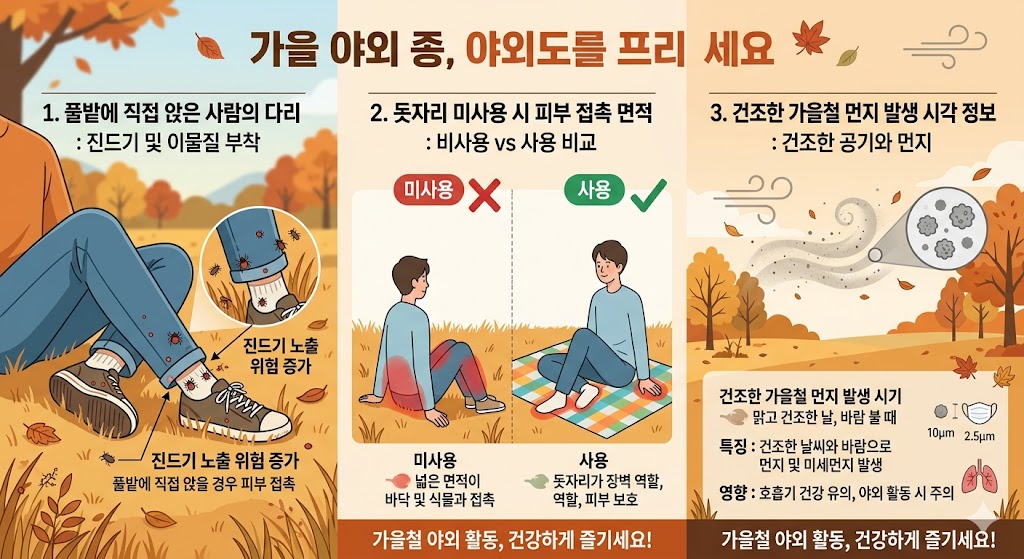 야외활동 한타바이러스 위험 환경