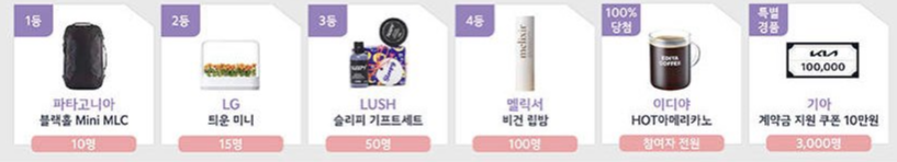 기아 전시장 방문 이벤트 선물