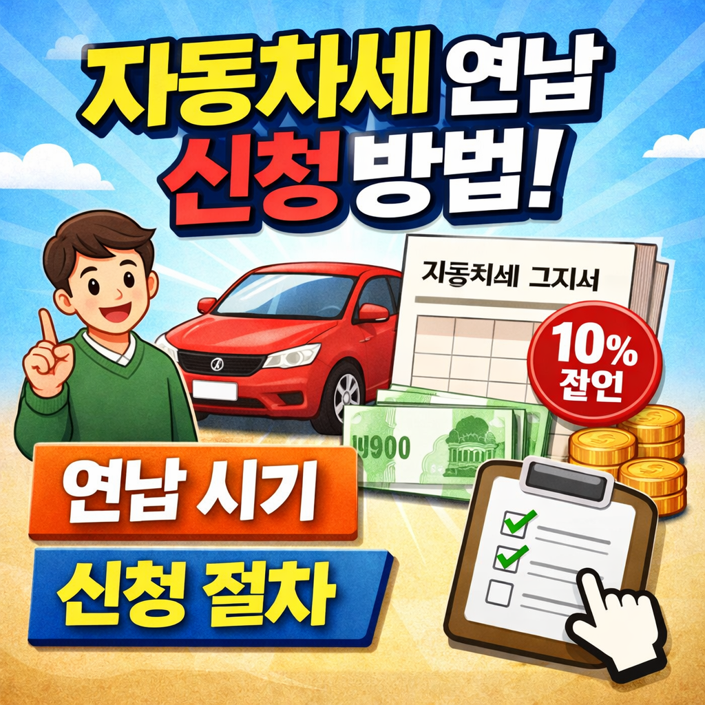 자동차세 연납 신청 방법