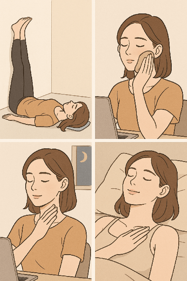 9시간 앉아 있는 디자이너 S씨의 변화