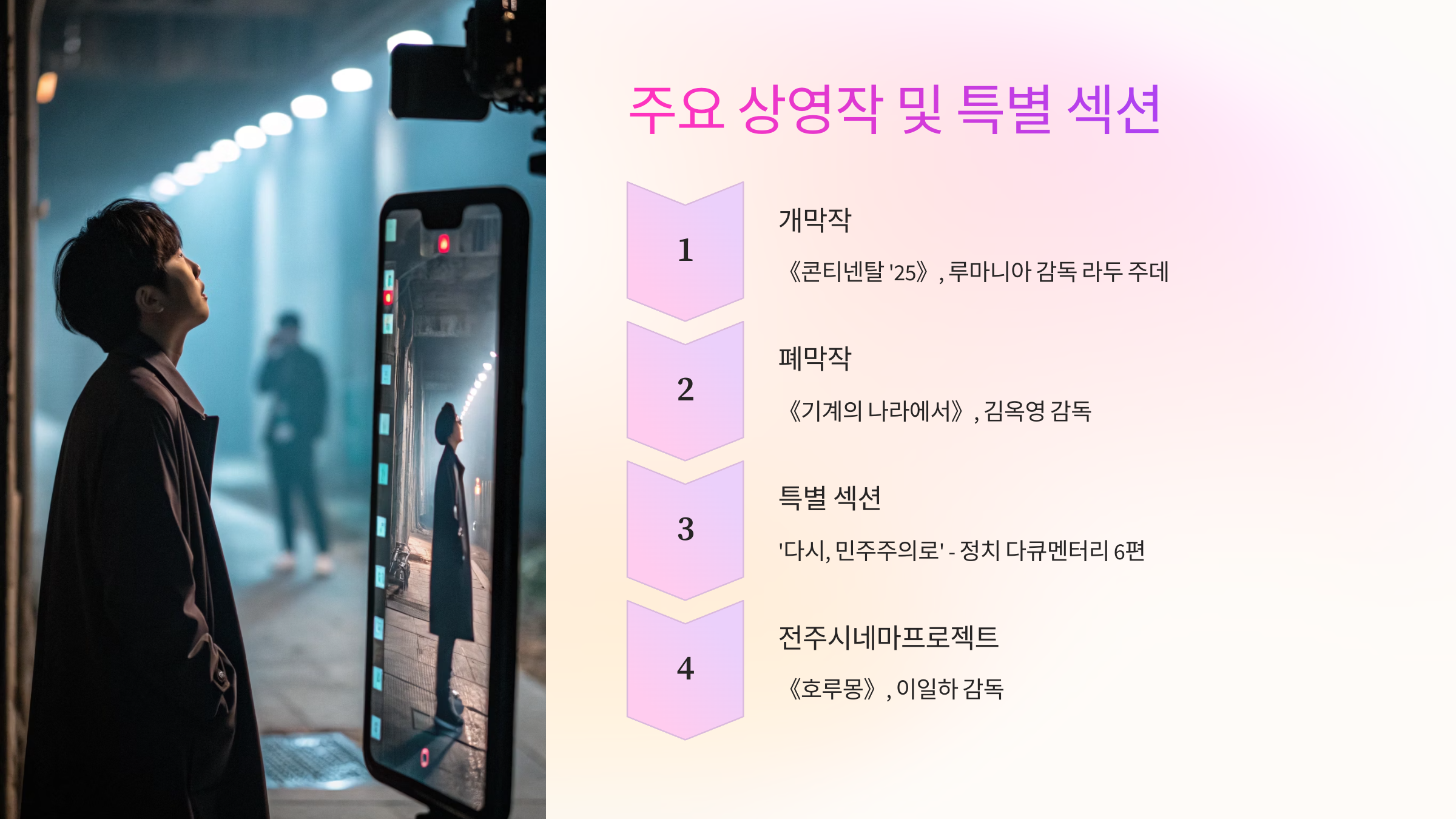 🎞️ 주요 상영작 및 특별 섹션 소개