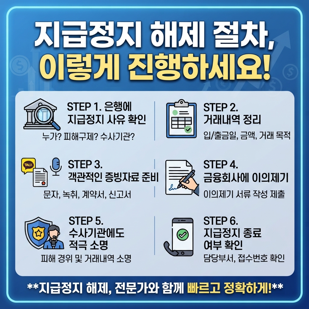 보이스피싱 연루 계좌 정지됐을 때 - 계좌 푸는법 확인하기
