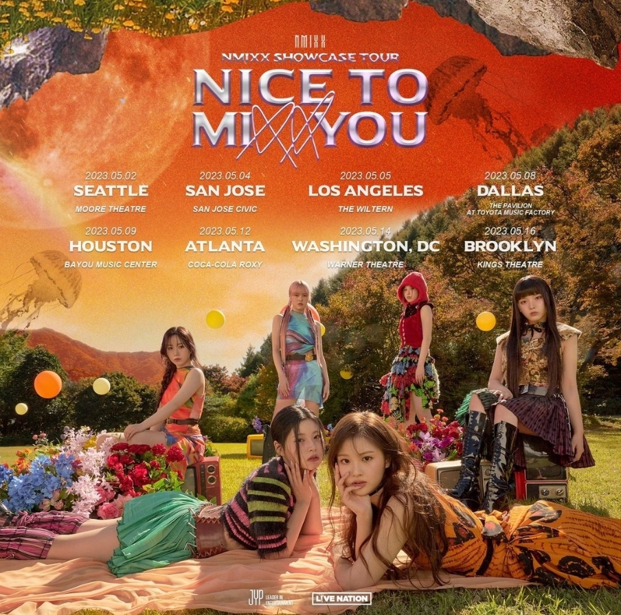 토요타 뮤직 팩토리에서 공연한 NMIXX 포스터