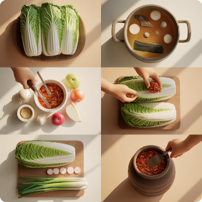 김장김치 맛있게 담는 법 이미지