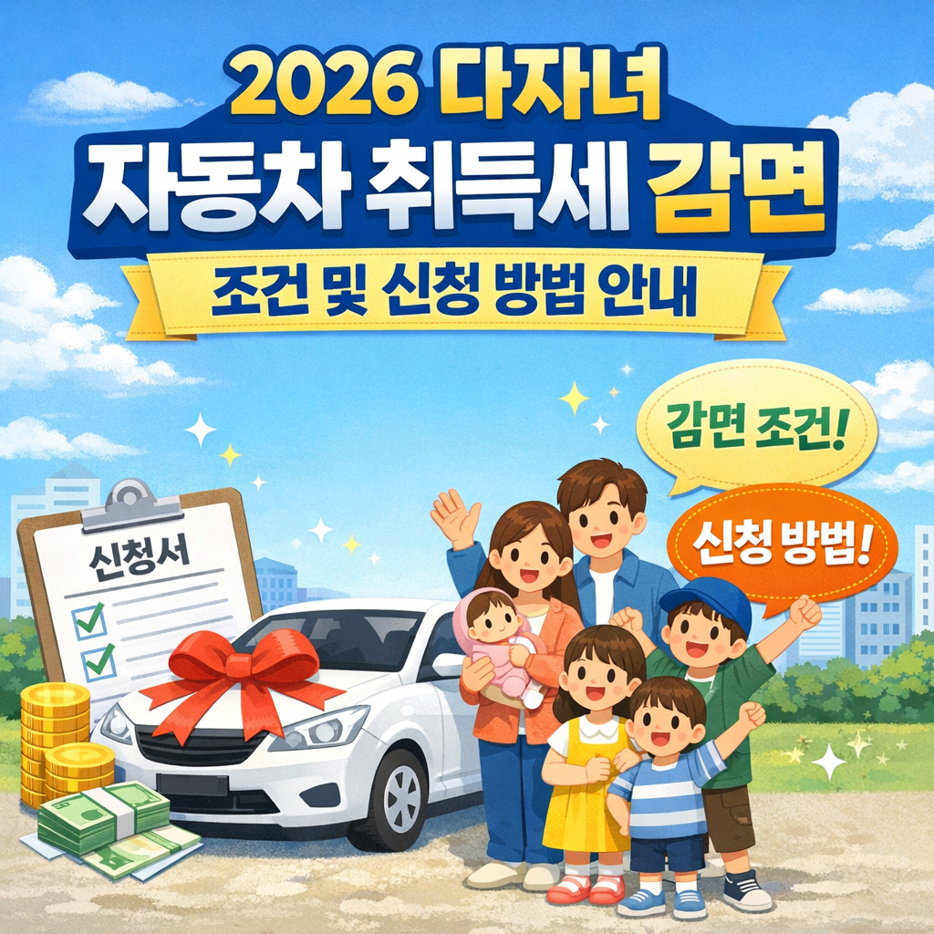 다자녀 자동차 취득세