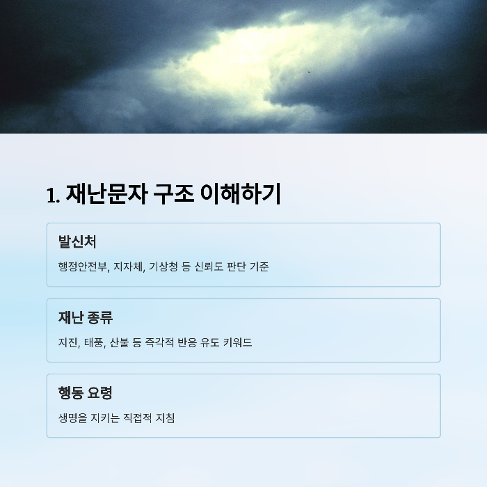 재난문자 알림