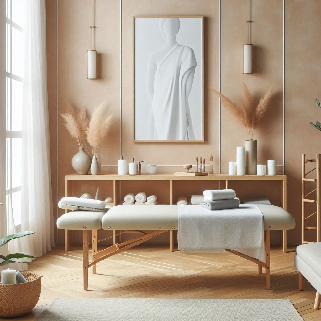 피부,체형관리 샵 배경