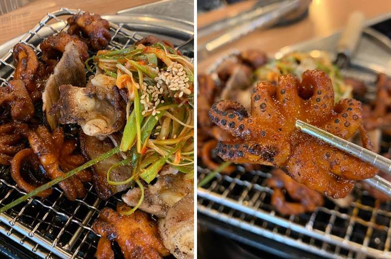 삼겹살에 많이 붙어있는 물렁뼈 모습