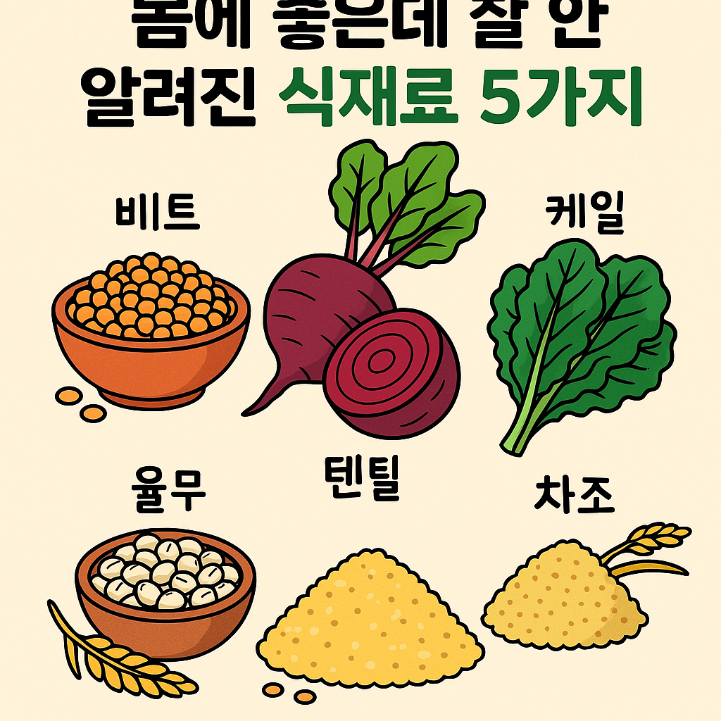 몸에 좋은데 잘 안 알려진 식재료 5가지