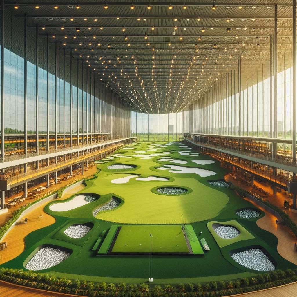 실외골프연습장 배경