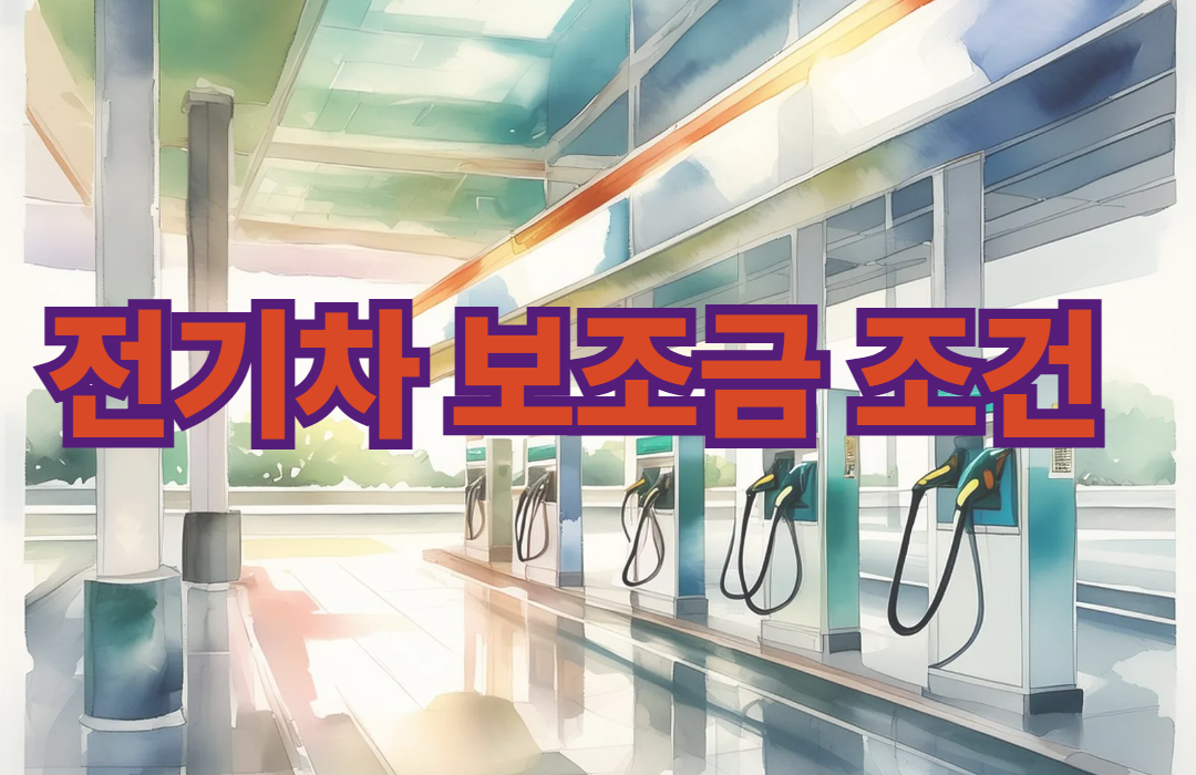 전기차 보조금 조건