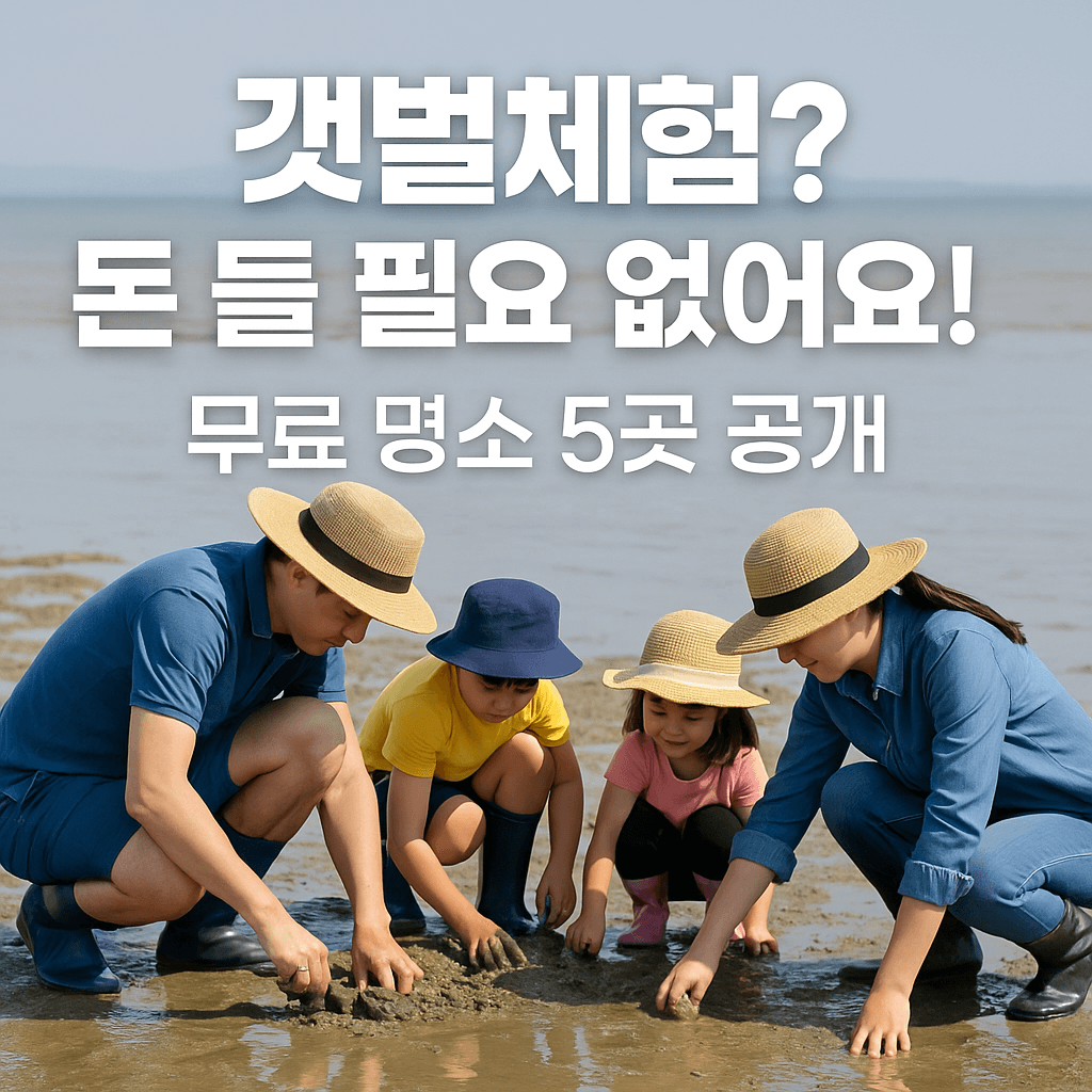 서해안 갯벌체험 명소 추천
