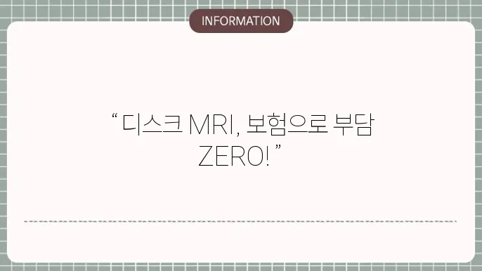 목디스크 MRI 세부 정보
