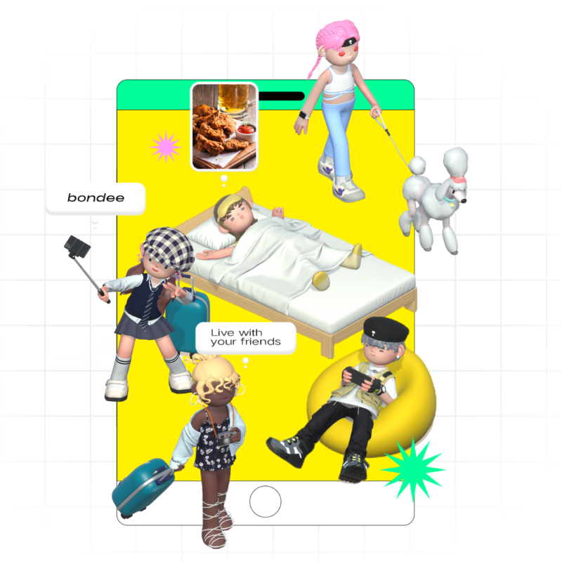 2023.MZ세대.핫한SNS.bondee.본디.메타버스.신세대싸이월드