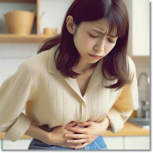 장염이 심한 여성