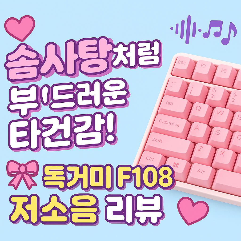 키보드 리뷰 제목 이미지