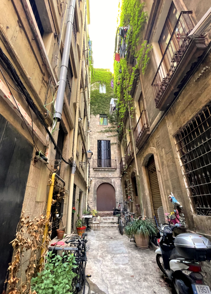 산 하우메 광장 인근 골목길