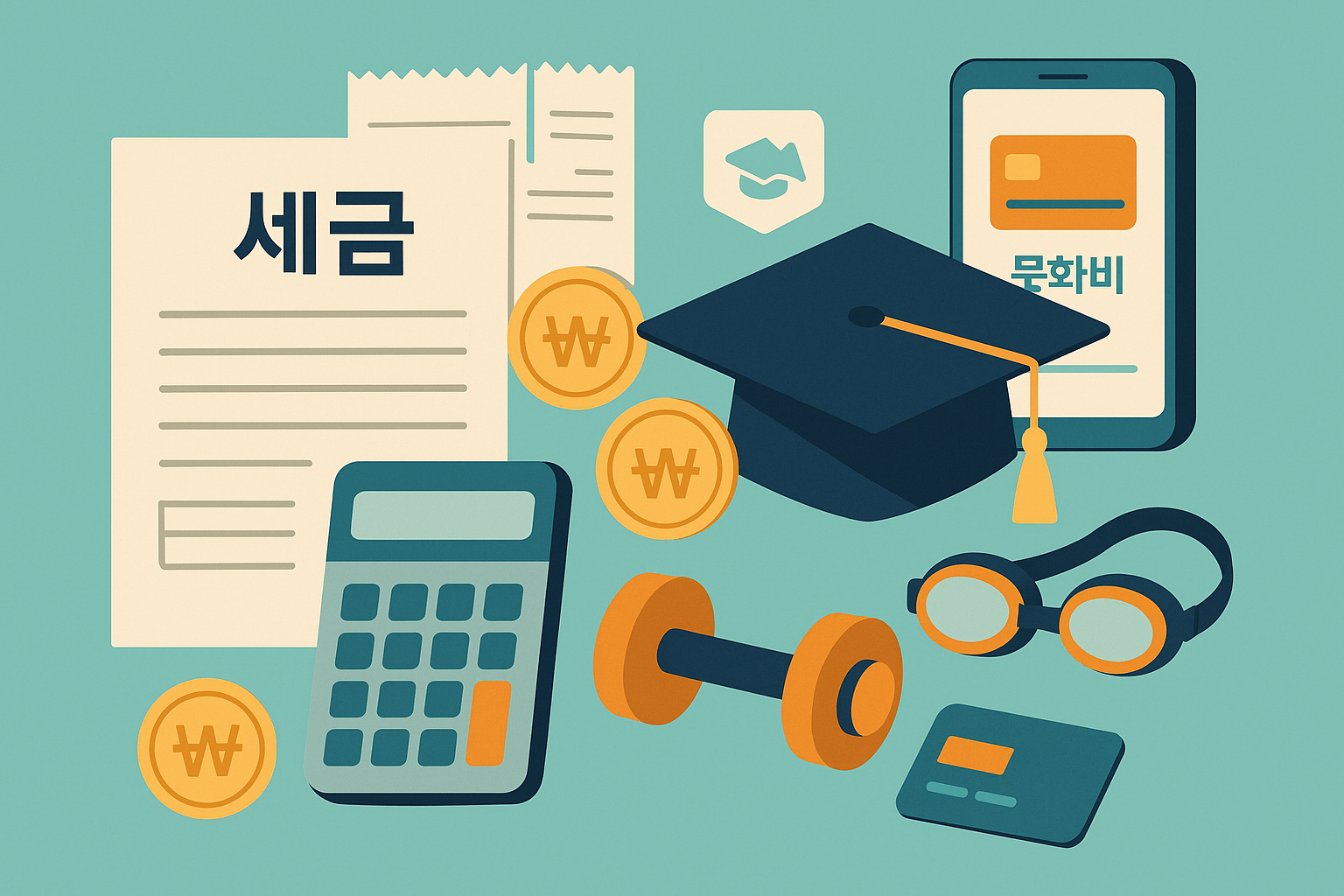 연말정산에서 꼭 챙겨야 할 교육비&middot;체육비 공제 완전정복: 공제율&middot;한도&middot;대상부터 건강보험료 영향까지 한 번에