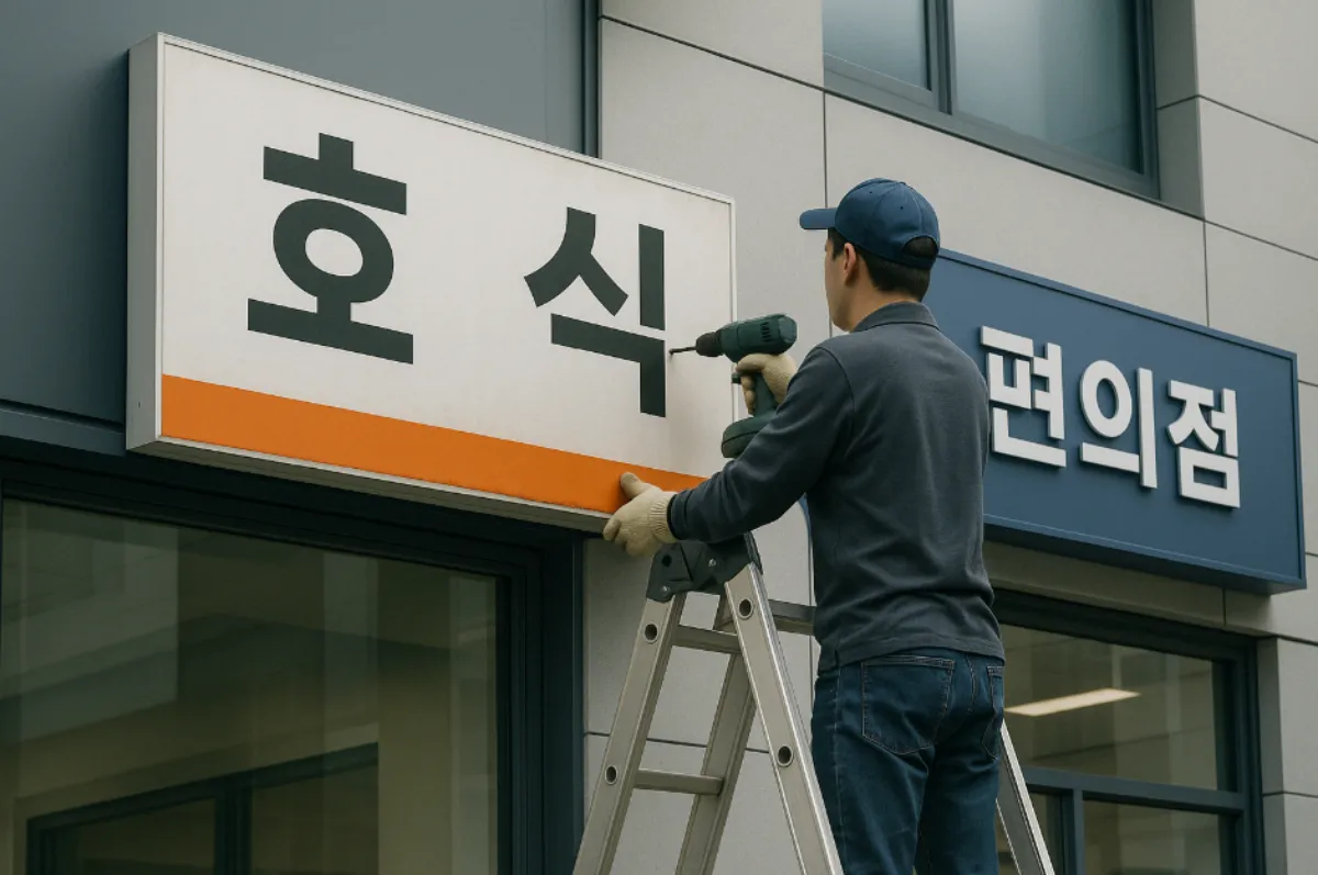 간판철거 이미지