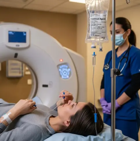 CT 찍을 때 조영제 부작용