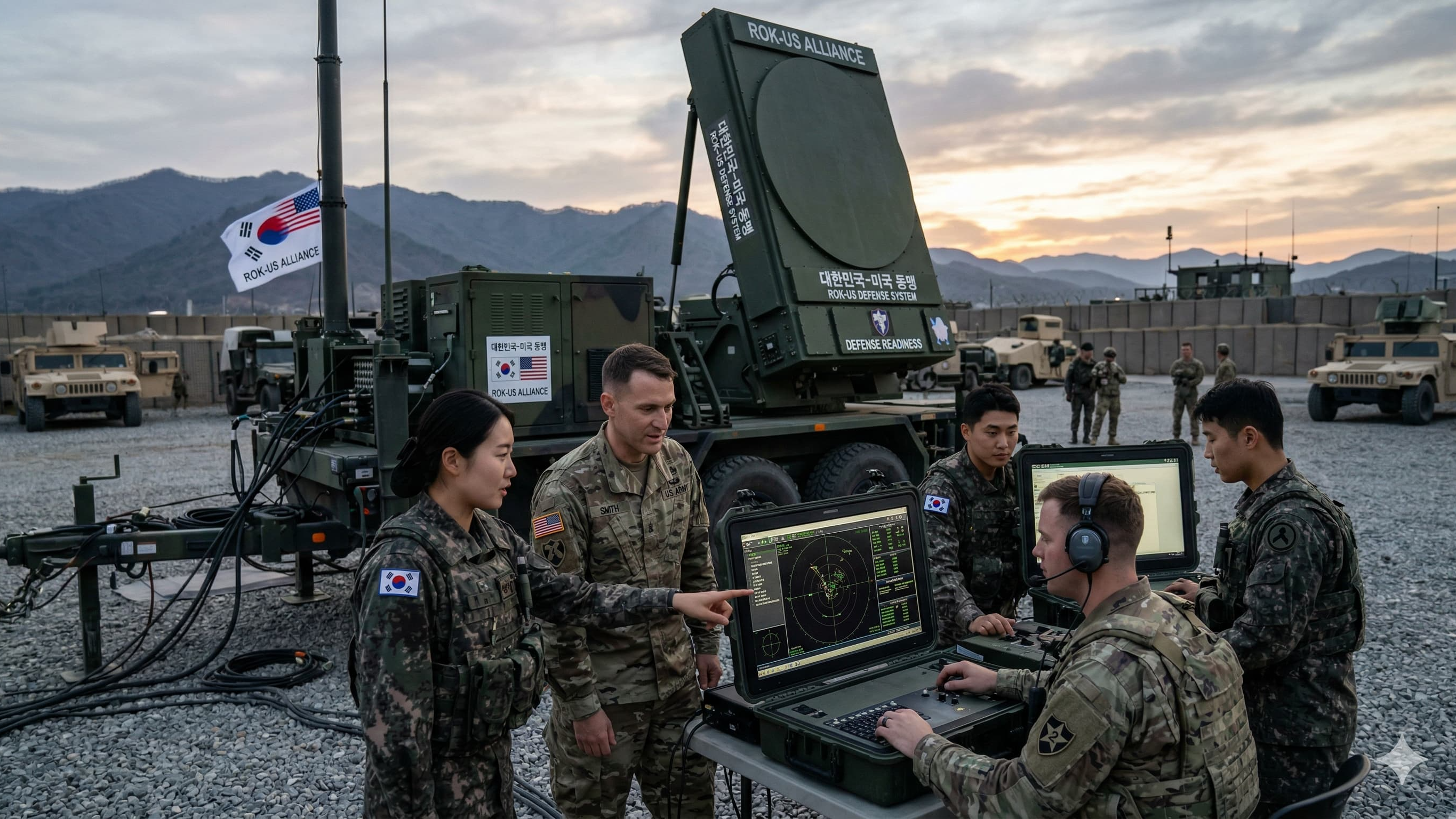 굳건한 한미 공조를 바탕으로 한반도 방공망을 감시하는 군 장병들