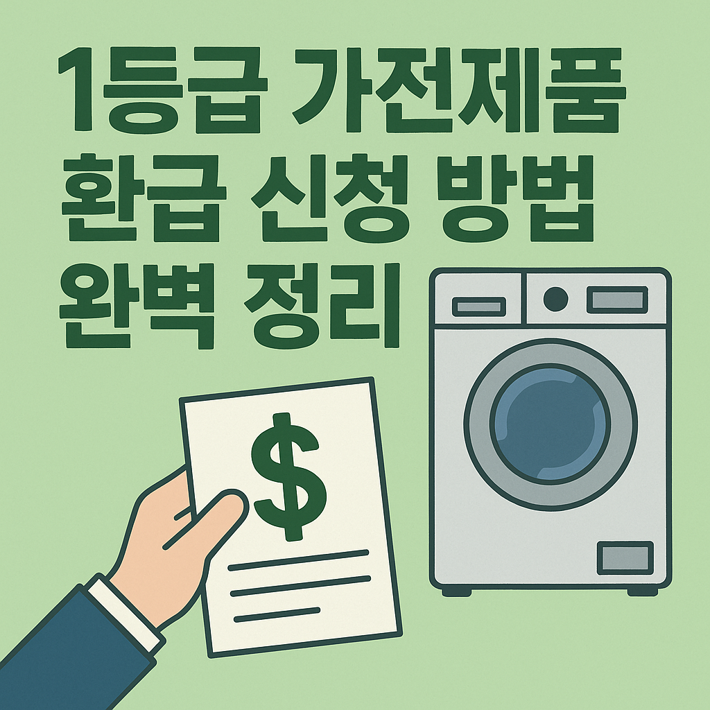 1등급 가전제품 환급 신청 방법 썸네일