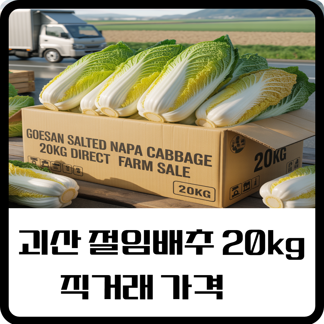 괴산 절임배추 20kg 직거래 가격 이미지