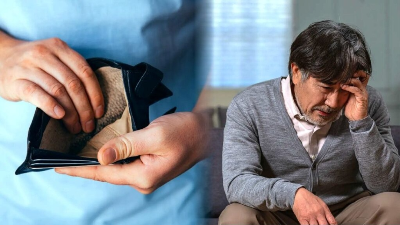 은퇴 이후 노후생활비와 재정 구조를 점검하며 고민하는 60대의 모습