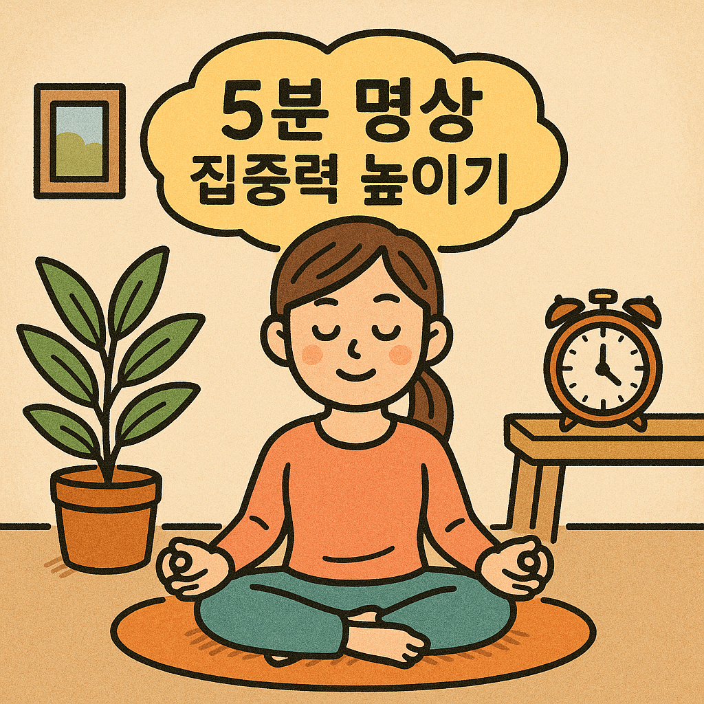 5분 명상으로 집중력 높이기