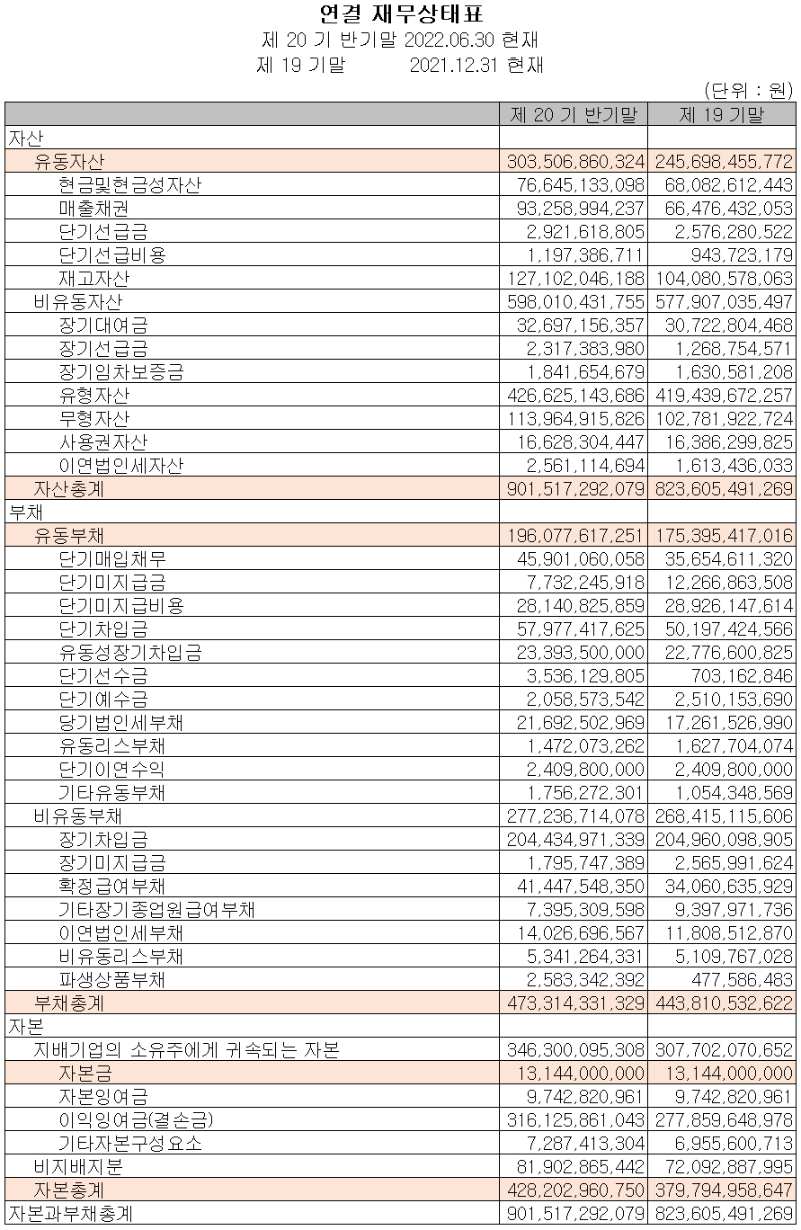 원익QnC - 재무상태표