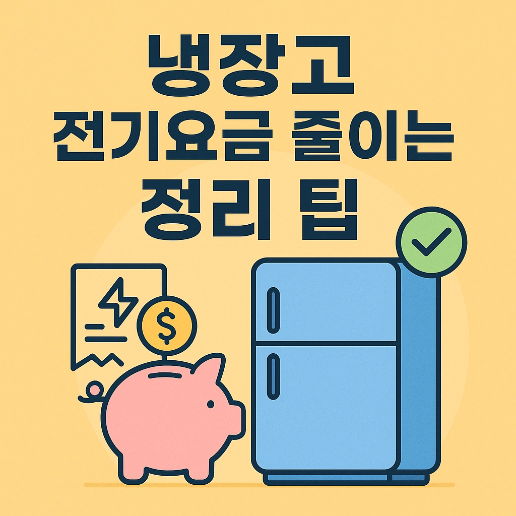 냉장고 전기요금 20% 줄이는 정리법 7가지