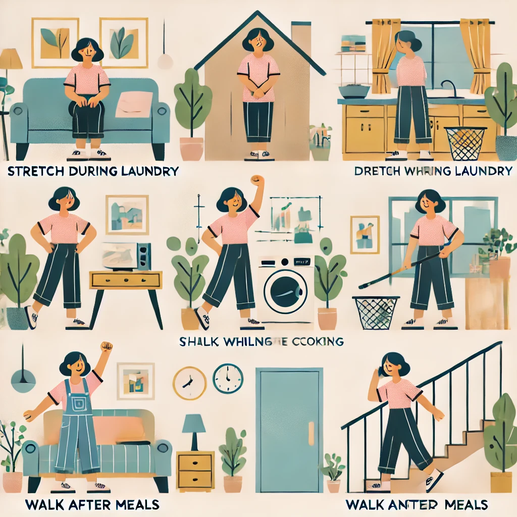 주부를 위한 건강한 하루 움직임