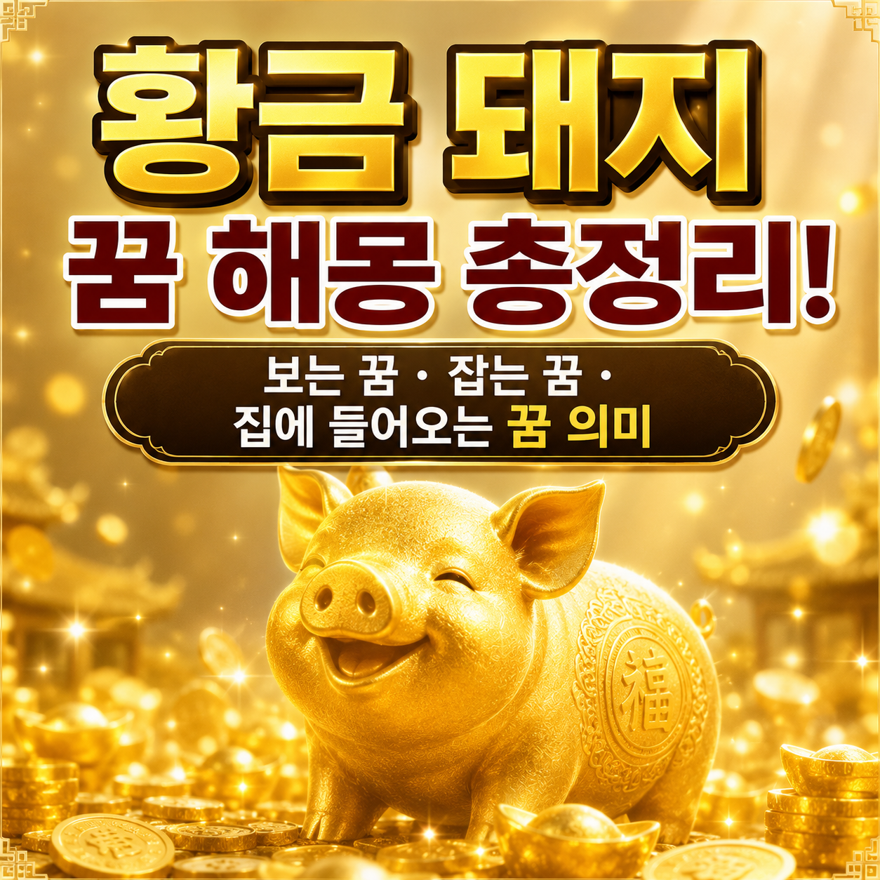 황금 돼지 꿈